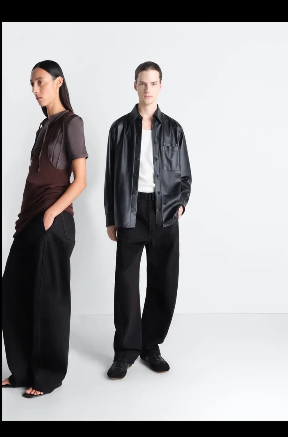 (S,M) 르메르 26SS 트위스트 벨티드 팬츠 블랙 데님 상품이미지5