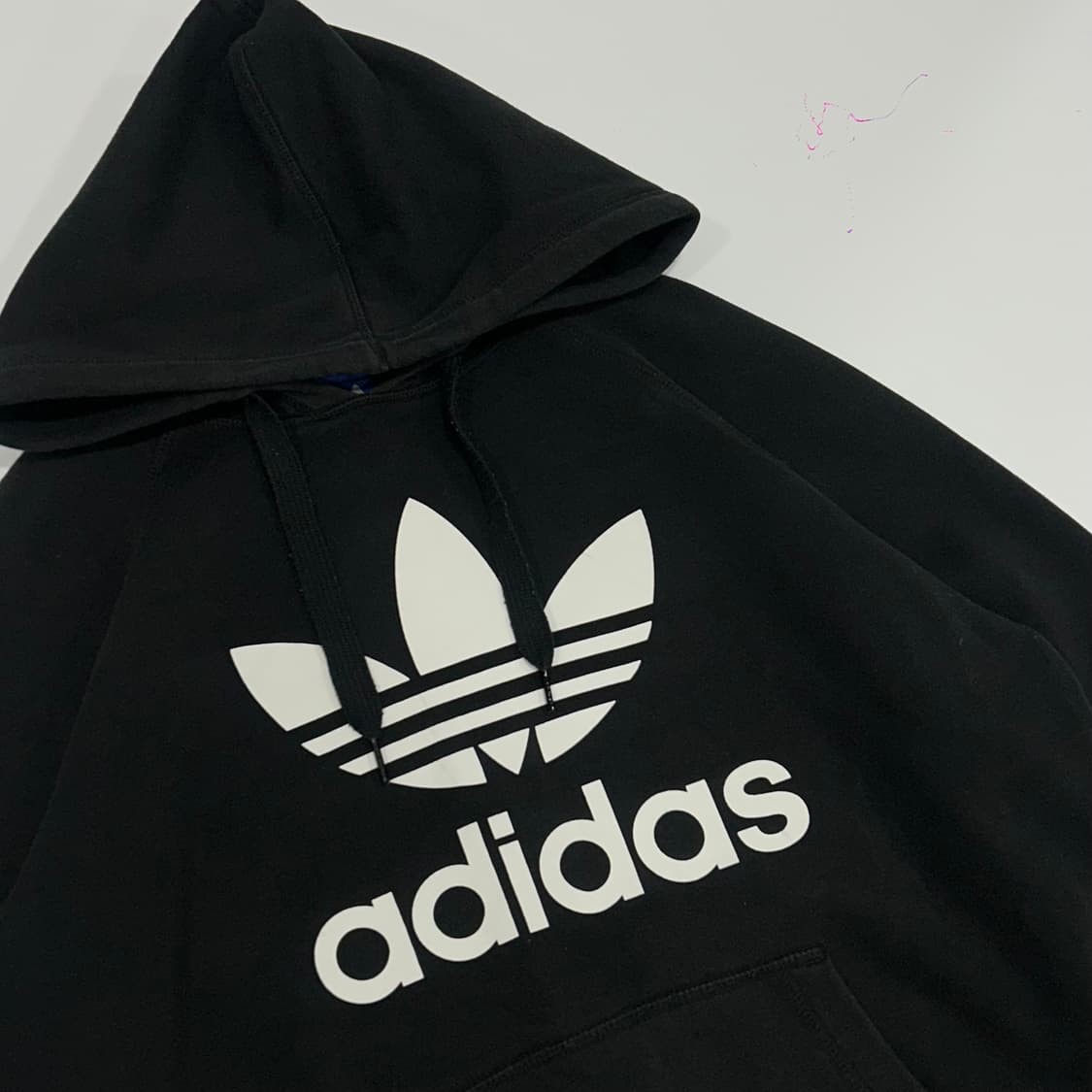 Adidas 아디다스 빅파이어로고 블랙후드티 상품이미지4