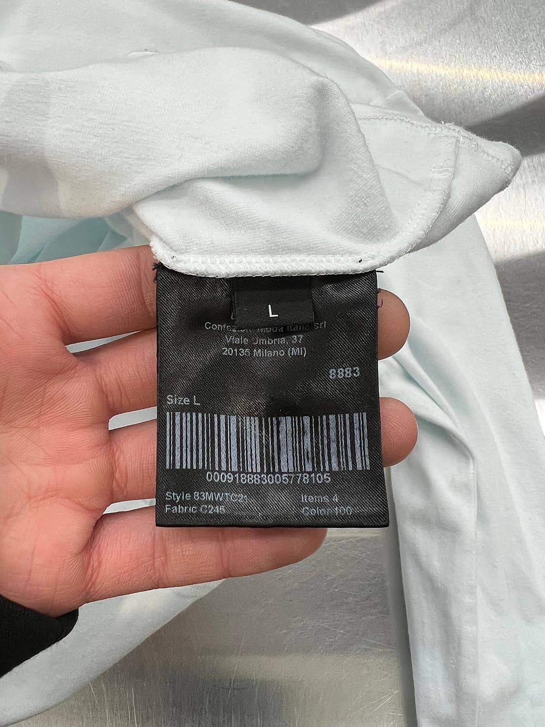 켈빈클라인 205W39NYC 라이트 블루 터틀넥 상품이미지9