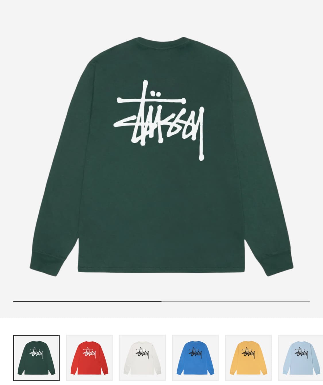 Stussy Basic 2023 스투시 롱슬리브 M 상품이미지1