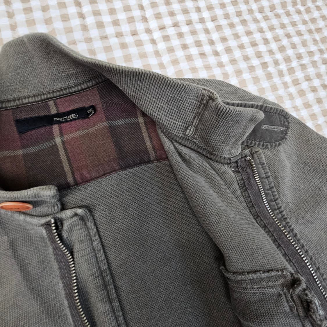 시리즈 슬림핏 집업자켓 남자100 상품이미지6