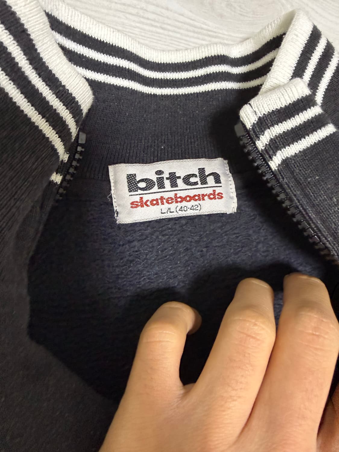 bitch skateboards 하프집업 맨투맨 블랙 L 상품이미지2