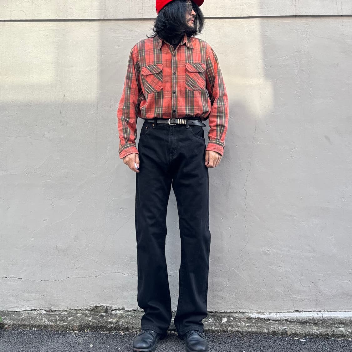 00년대 리바이스 헤비 코튼 체크 셔츠 상품이미지9