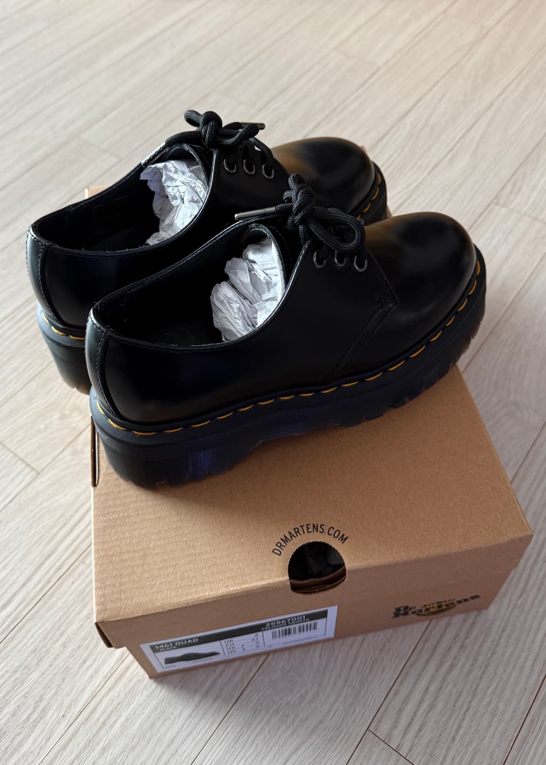 (택포)닥터마틴 1461 쿼드 블랙 230 (uk 4) 상품이미지4