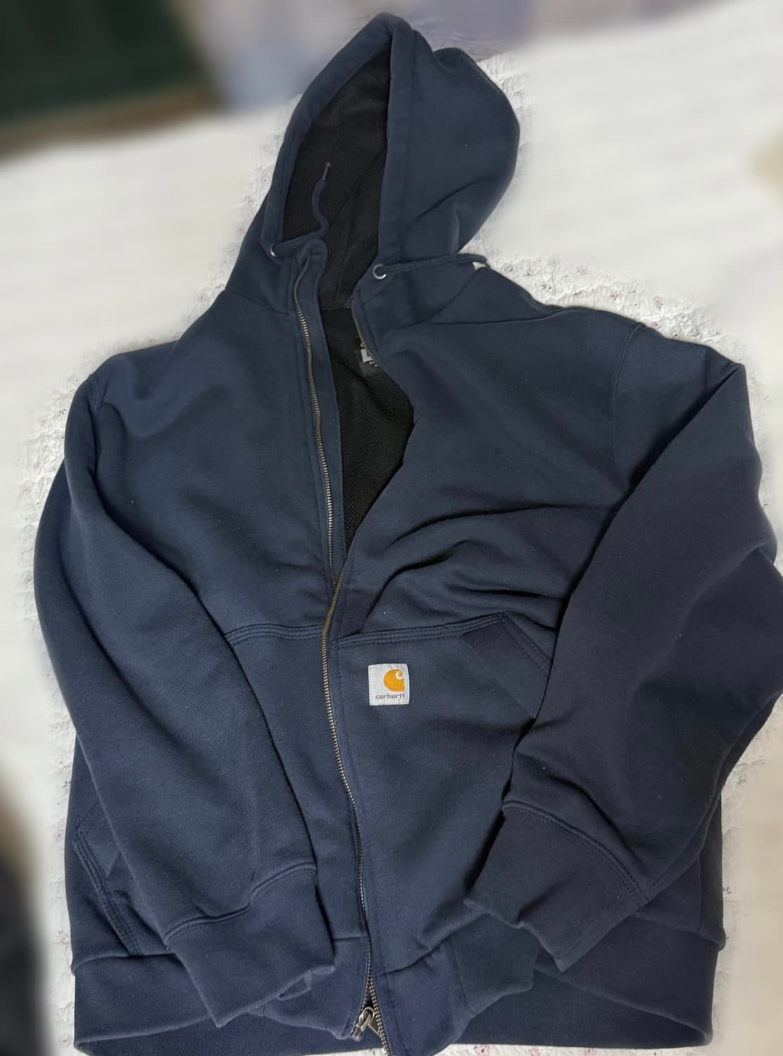 칼하트 네이비 후드집업 상품이미지1