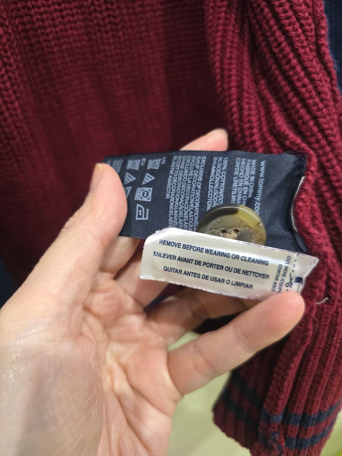 타미힐피거 남성 니트 가디건 M 상품이미지3