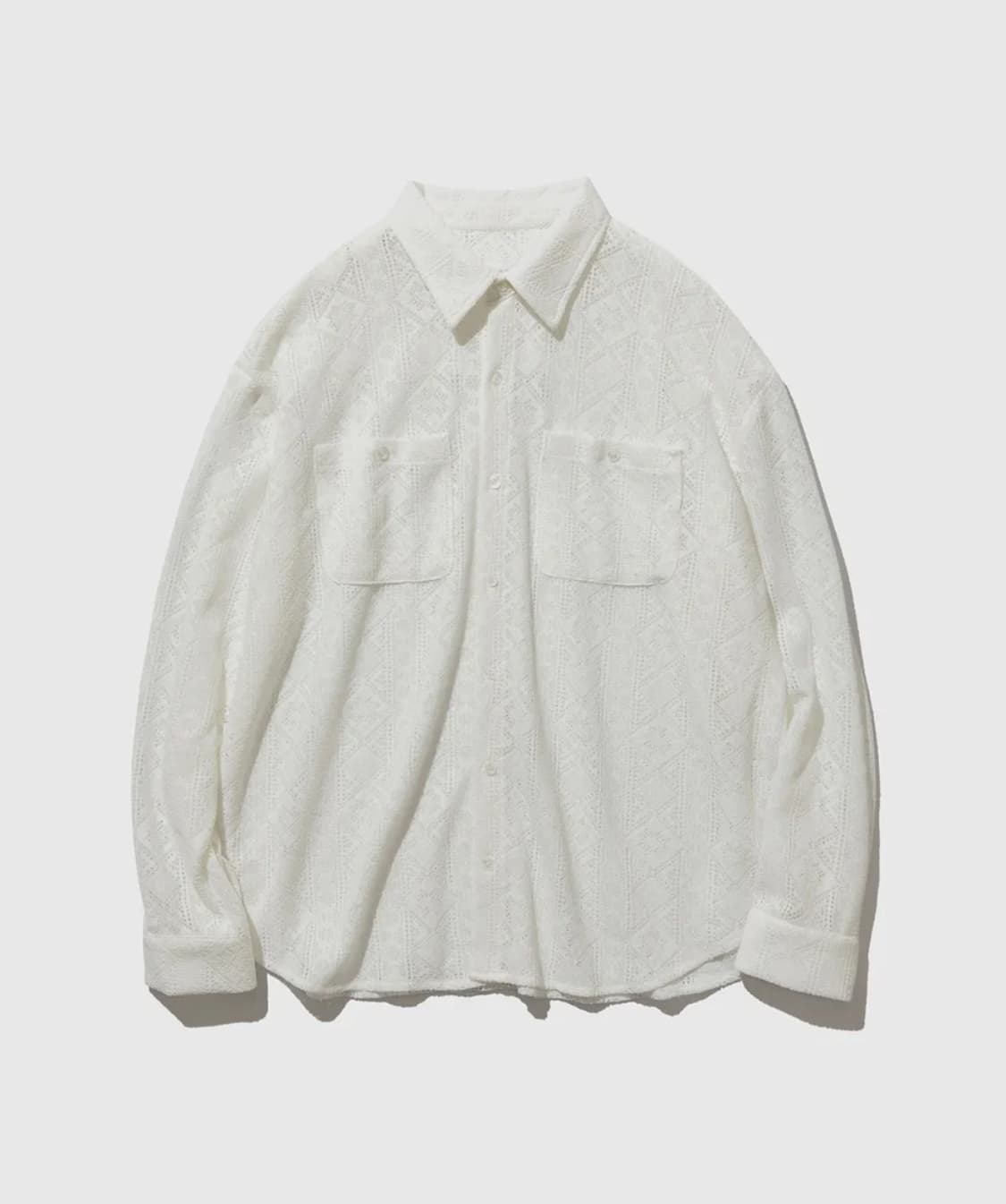 바스틱 투 포켓 레이스 셔츠 아이보리 M 상품이미지2