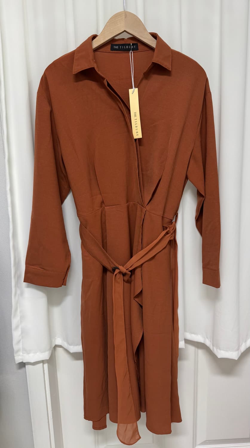 [새상품] 더틸버리 랩스타일 원피스 상품이미지2