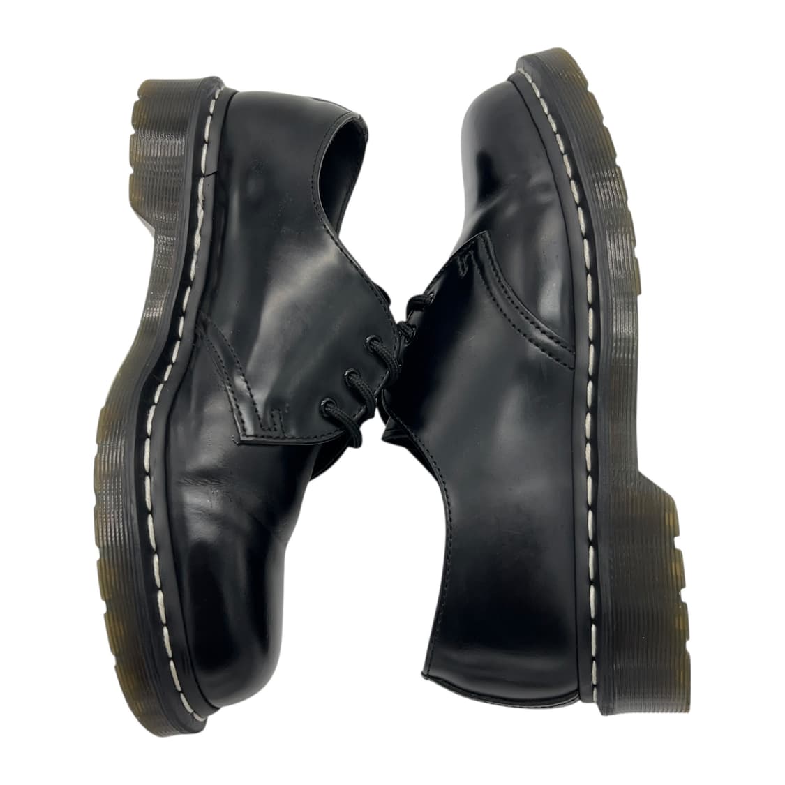 270 닥터마틴 1461 스무스 블랙 화이츠 스티치 (UK8) 상품이미지3