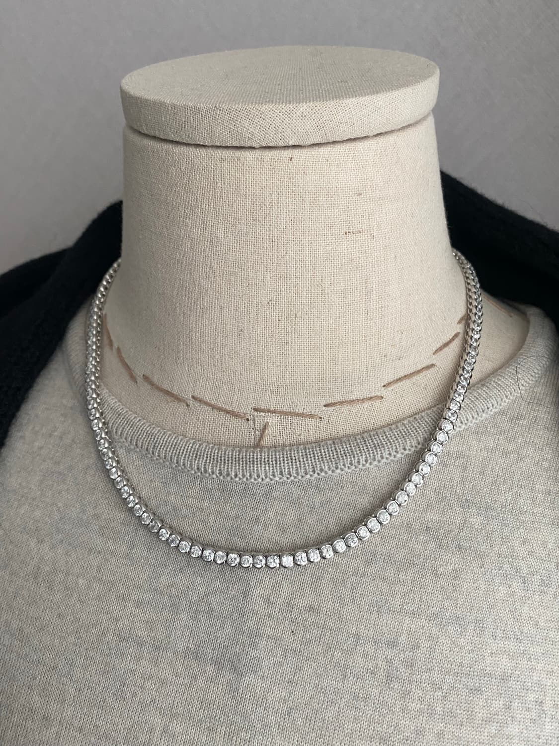 큐빅 테니스 목걸이 귀걸이 세트 상품이미지6