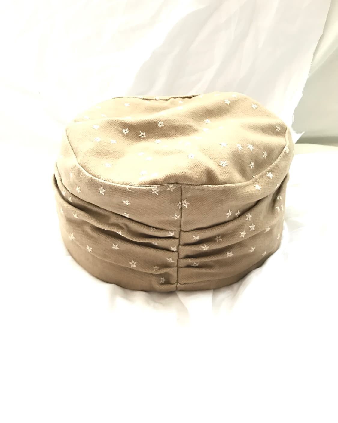 Beige star⭐️stitch shirring military cap 상품이미지4