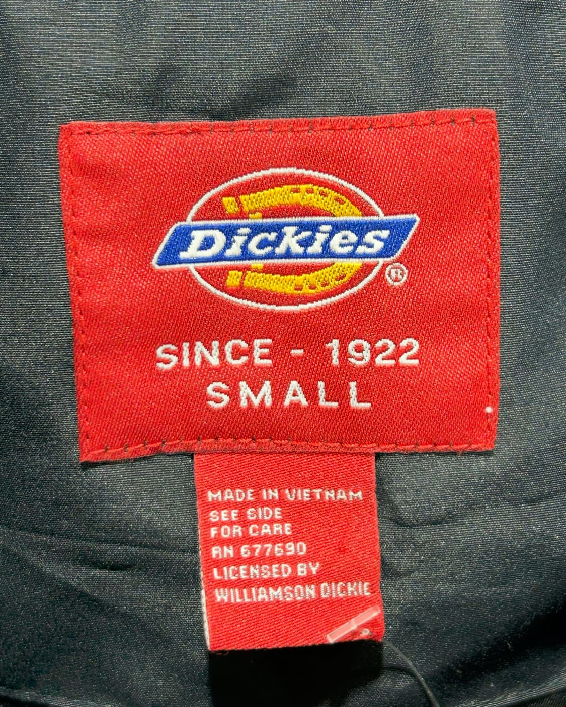 S 디키즈 화이트버튼 D로고패치 블랙 나일론 상품이미지5