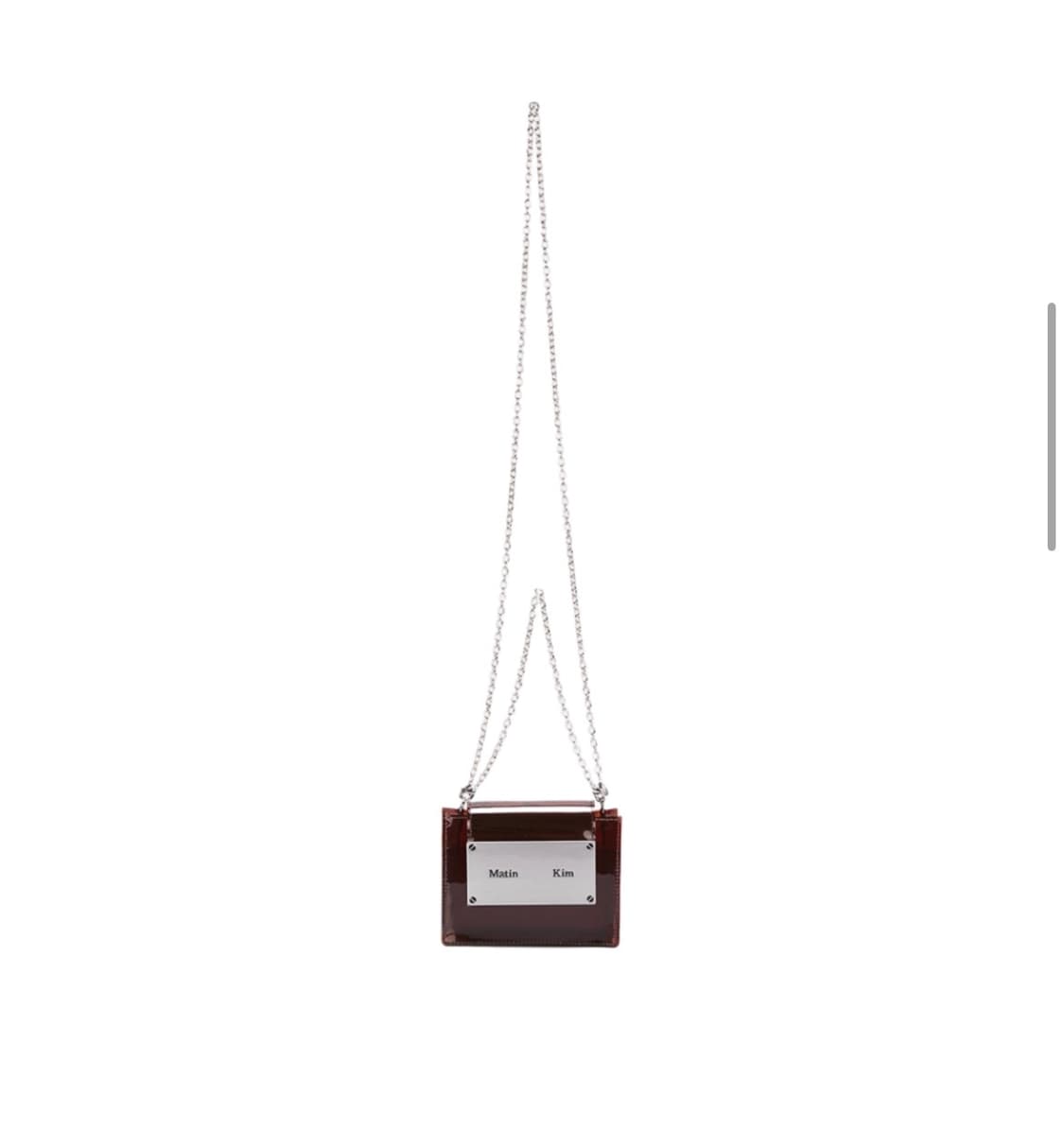 마땡킴 아코디언 젤리 미니백 브라운 상품이미지3