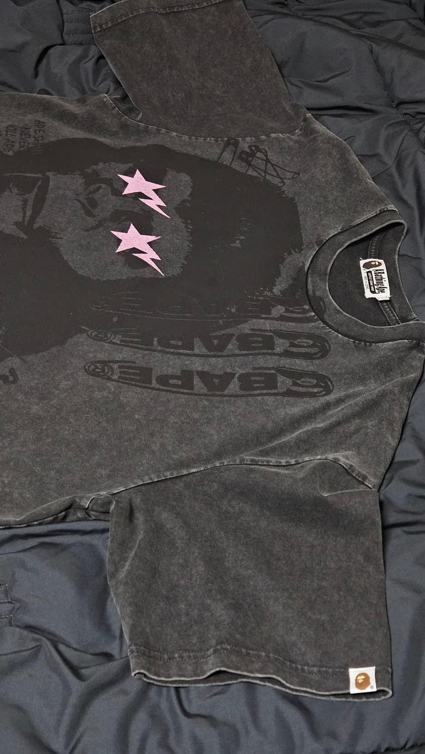 [희귀매물, 새상품] 가먼트 다이 멀티 로고 릴렉스드 핏 티셔츠 상품이미지3