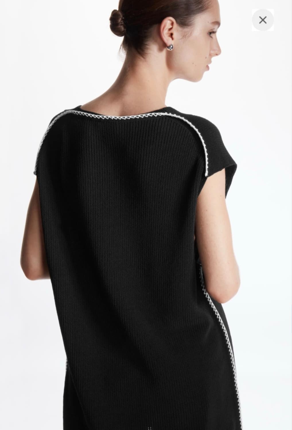 남녀공용COS 코스 여성 오버사이즈 니트 베스트 블랙 F 55-88 상품이미지3