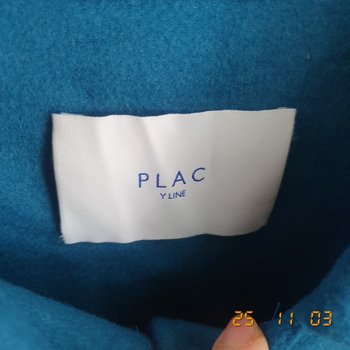 PLAC 울 캐시미어 반코트 free 블루 상품이미지4