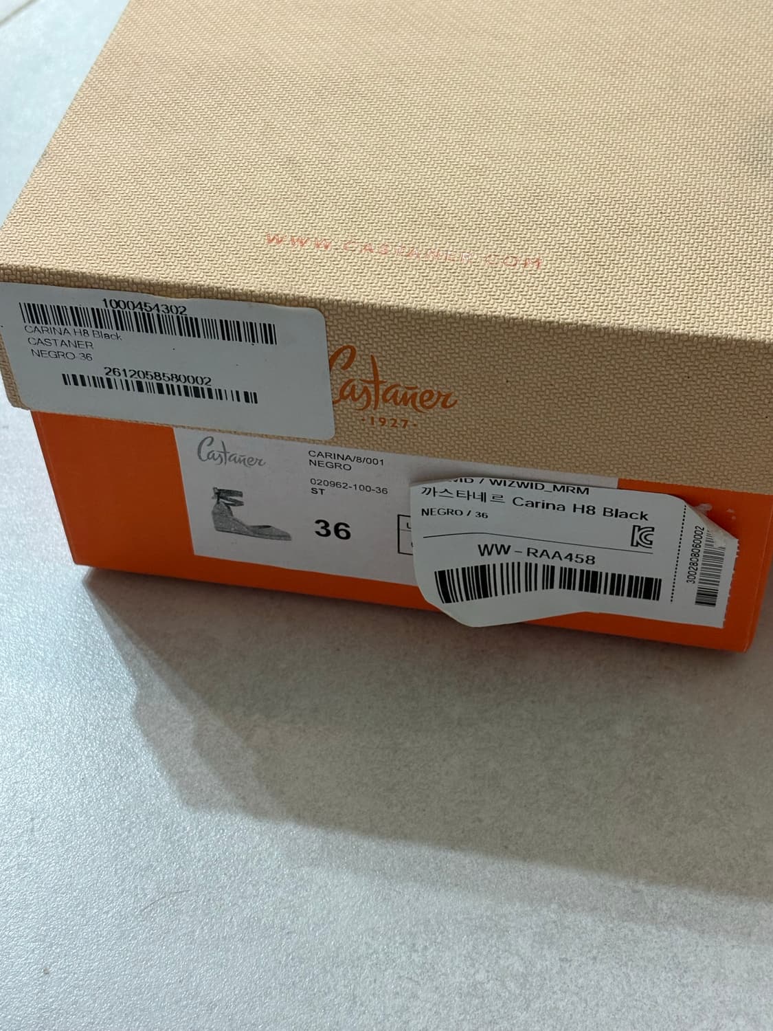 까스타네르 castaner 블랙 36사이즈 상품이미지2