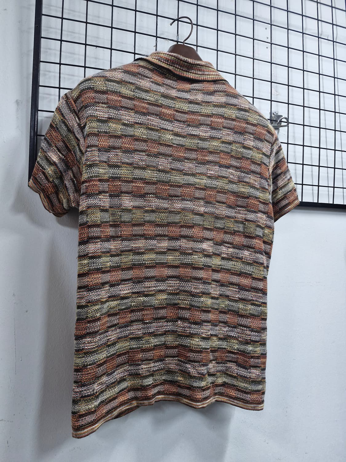 95M 미쏘니 스포츠 빈티지 반팔 카라 니트. 상품이미지6