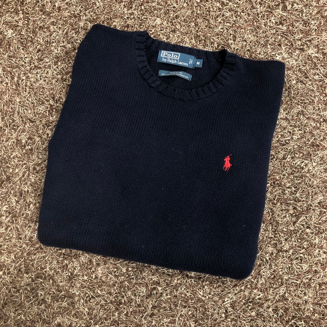폴로 랄프로렌 네이비 코튼 니트 상품이미지1