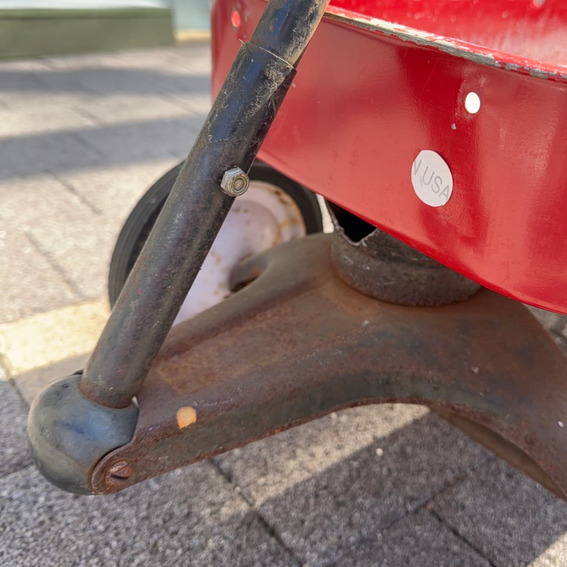 빈티지 소품 1960년 Radio Flyer 미국 철제 웨건 상품이미지7