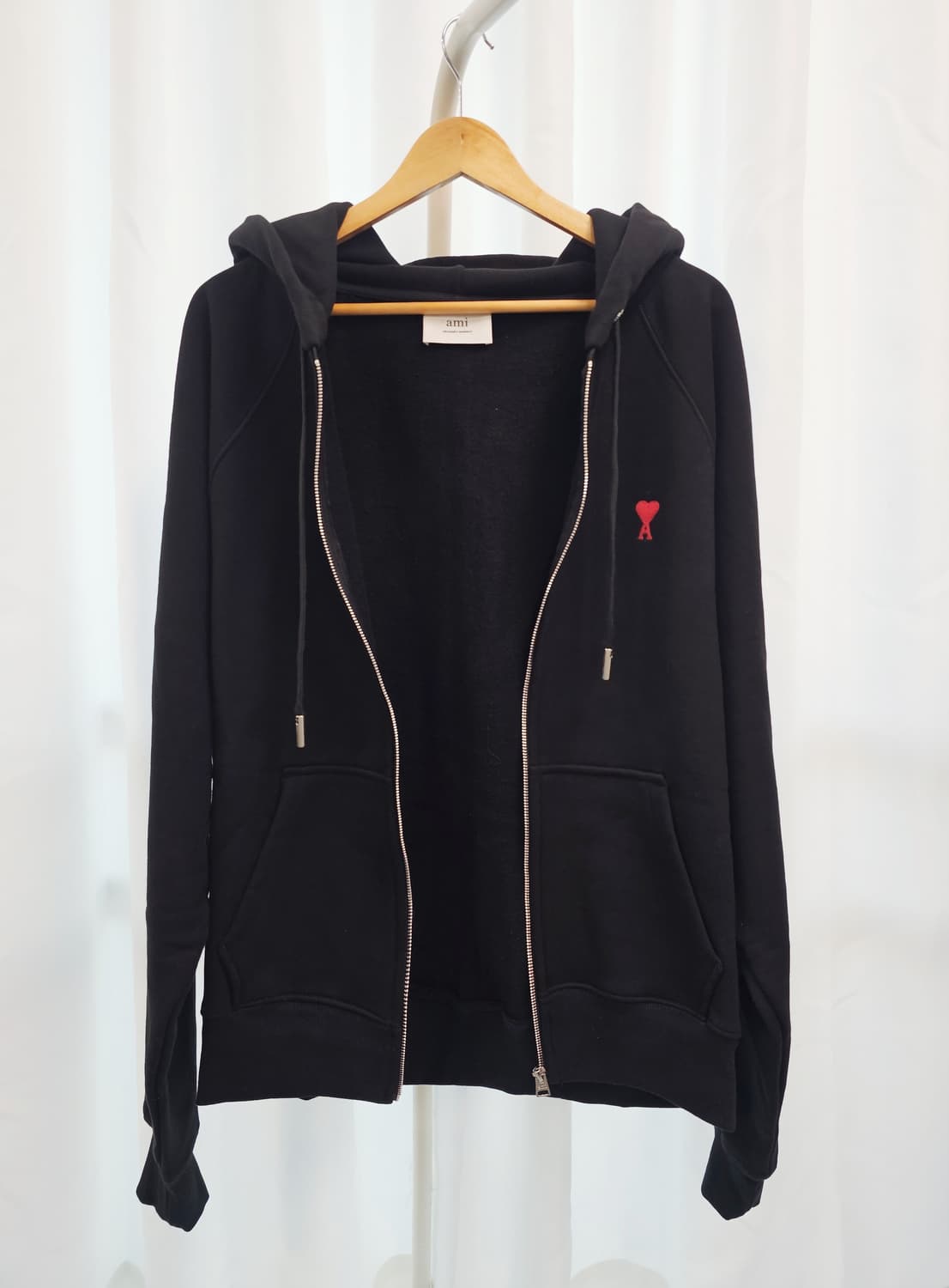 (새상품) 아미 블랙 후드집업 상품이미지2