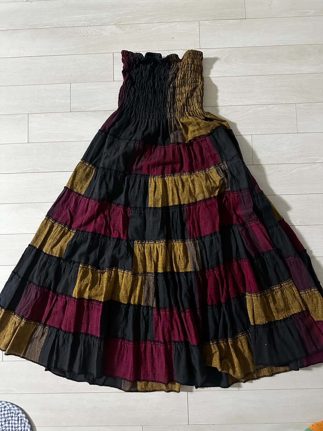 빈티지 패치워크 스커트 상품이미지1