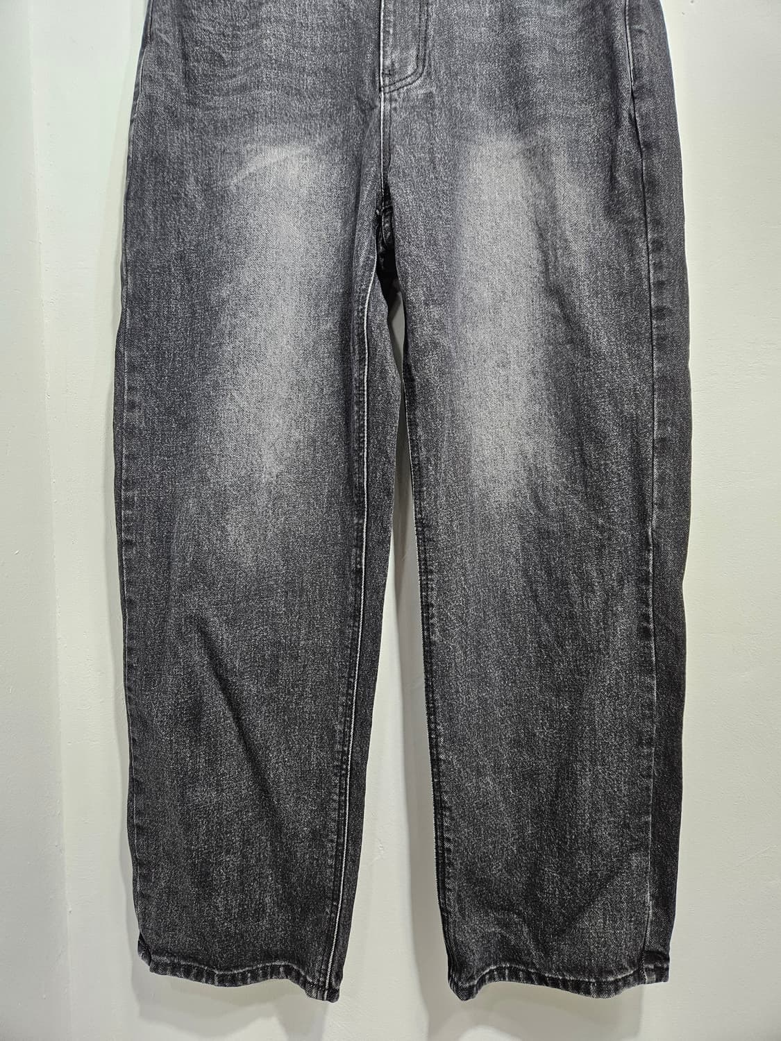 토피(TOFFEE) 흑청 와이드 데님팬츠 L 상품이미지5