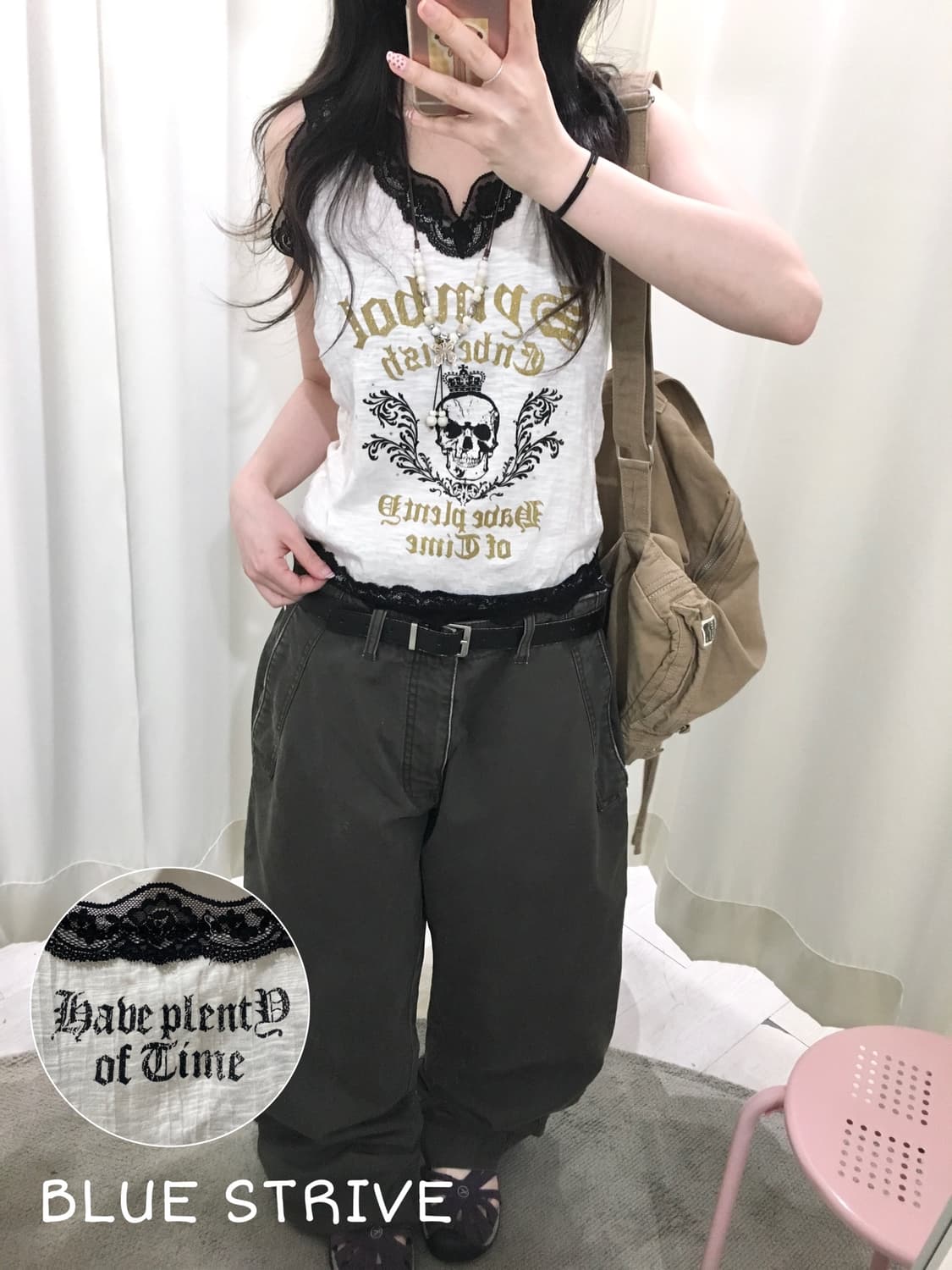 Blue strive skull sleeveless 상품이미지1