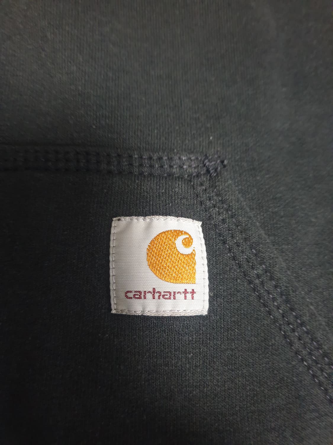 칼하트 루즈핏 레귤러 기모 후드티 블랙 (M) 상품이미지2