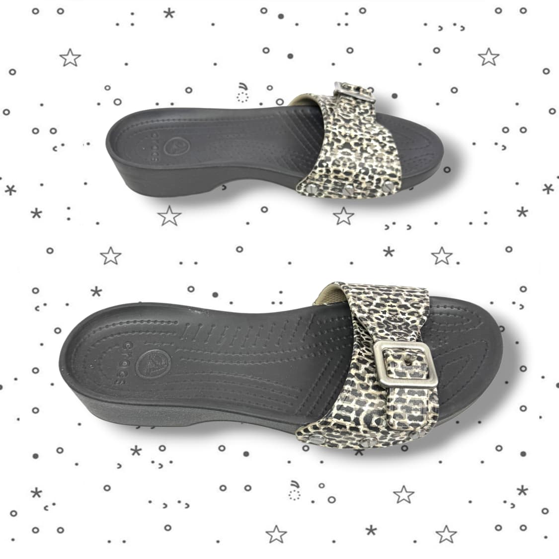 w6 Crocs 크록스 사라 레오파드 샌들 상품이미지6