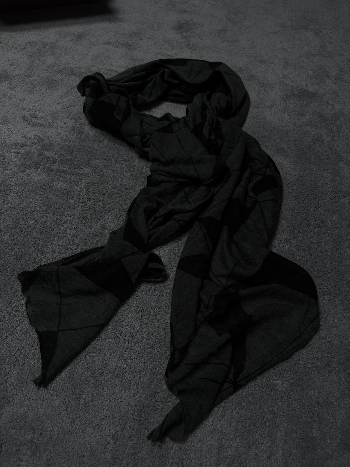 Vintage minimal grunge pattern scarf 상품이미지2