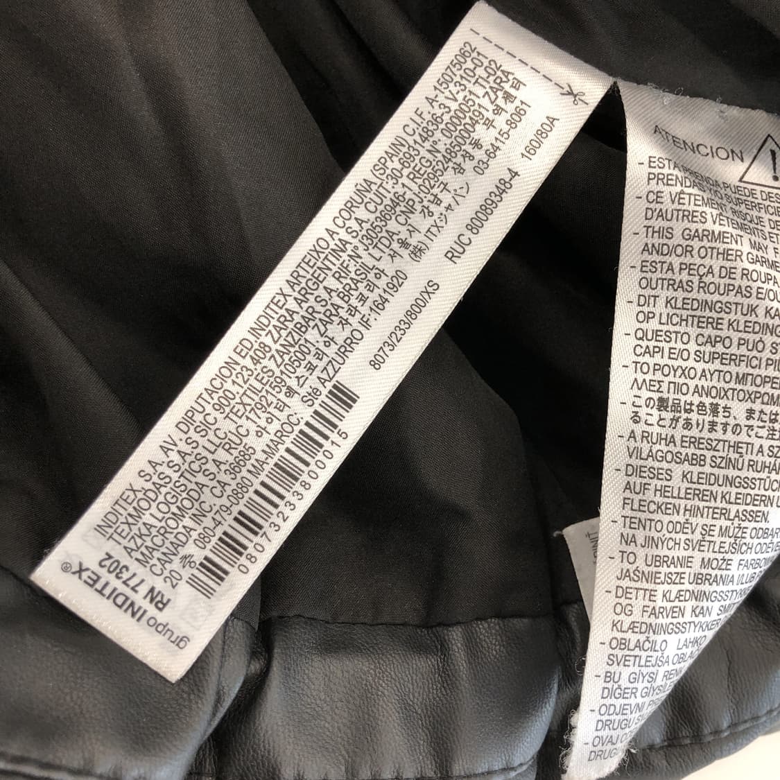 자라우먼 에코 레더패딩 XS  상품이미지6