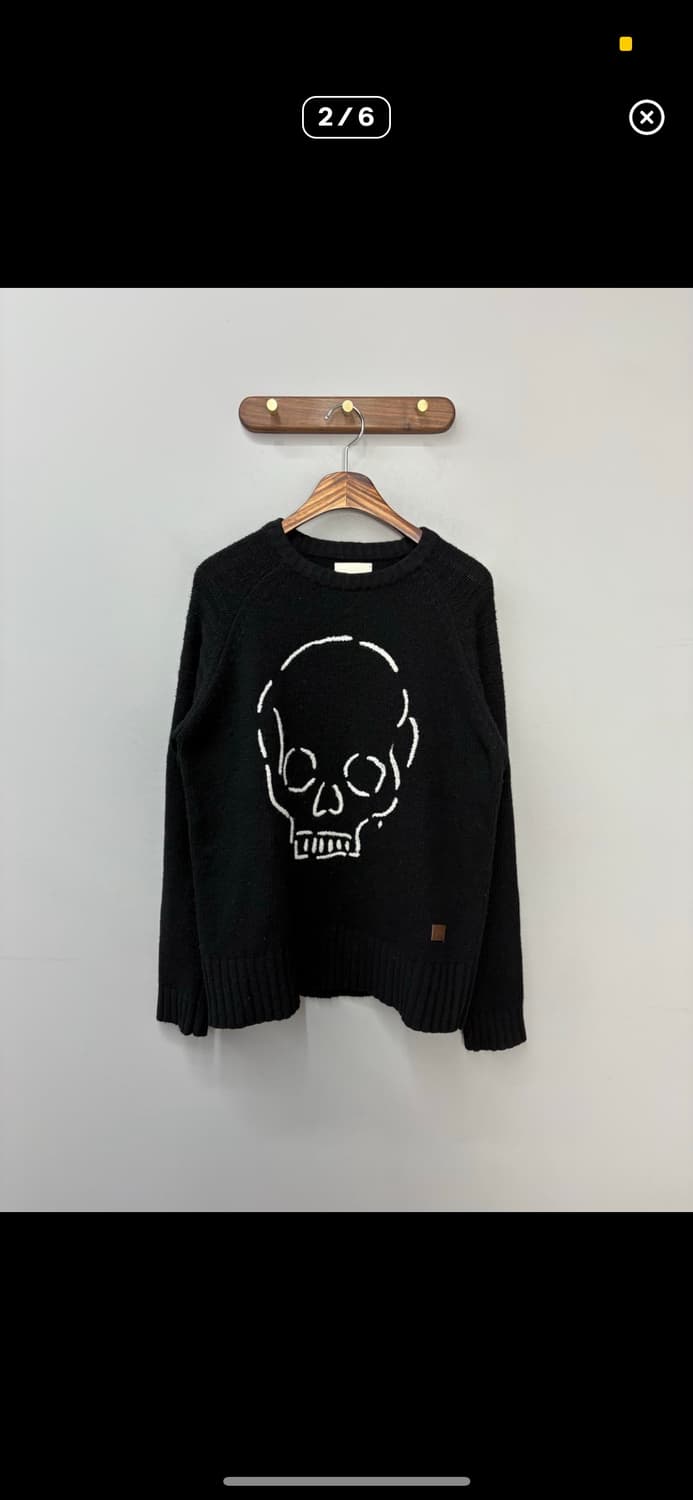 데우스 엑스마키나 스컬 로고 니트 H936 상품이미지2