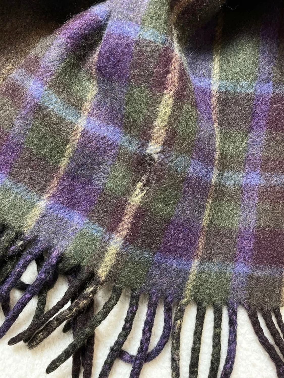 폴로 랄프로렌 타탄체크 헤링본 리버시블 목도리 A1674 상품이미지3