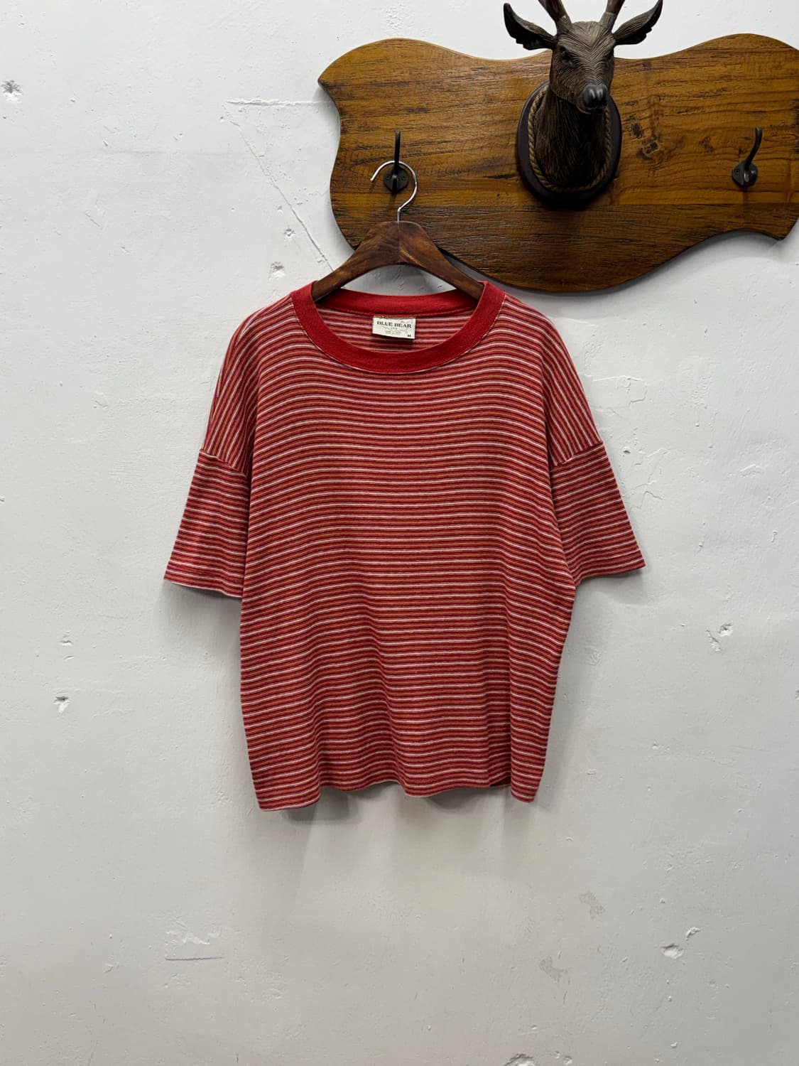 USA BLUE BEAR Striped Short Sleeve 상품이미지1