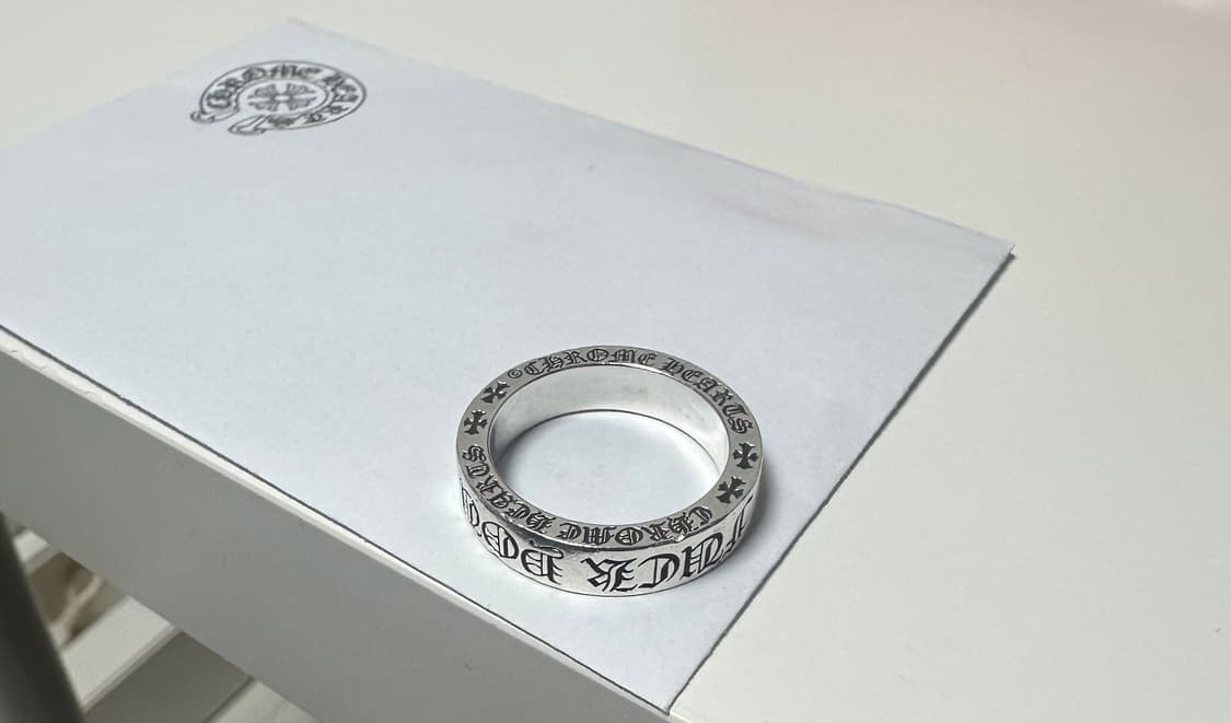 크롬하츠 퍽유링 6mm(쇼핑백, 영수증 포함) 상품이미지3