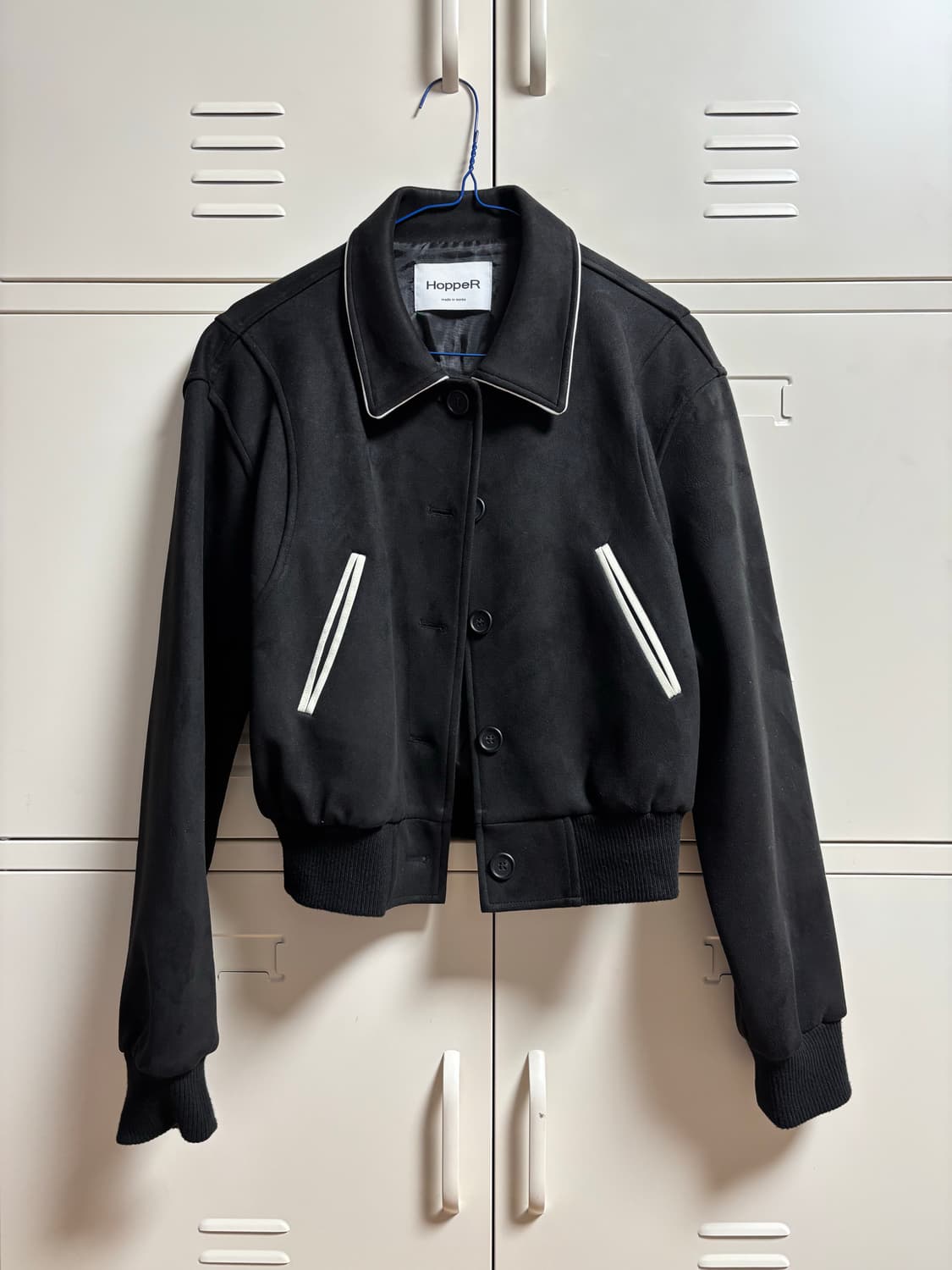 블랙 포우 스웨이드 점퍼 상품이미지1