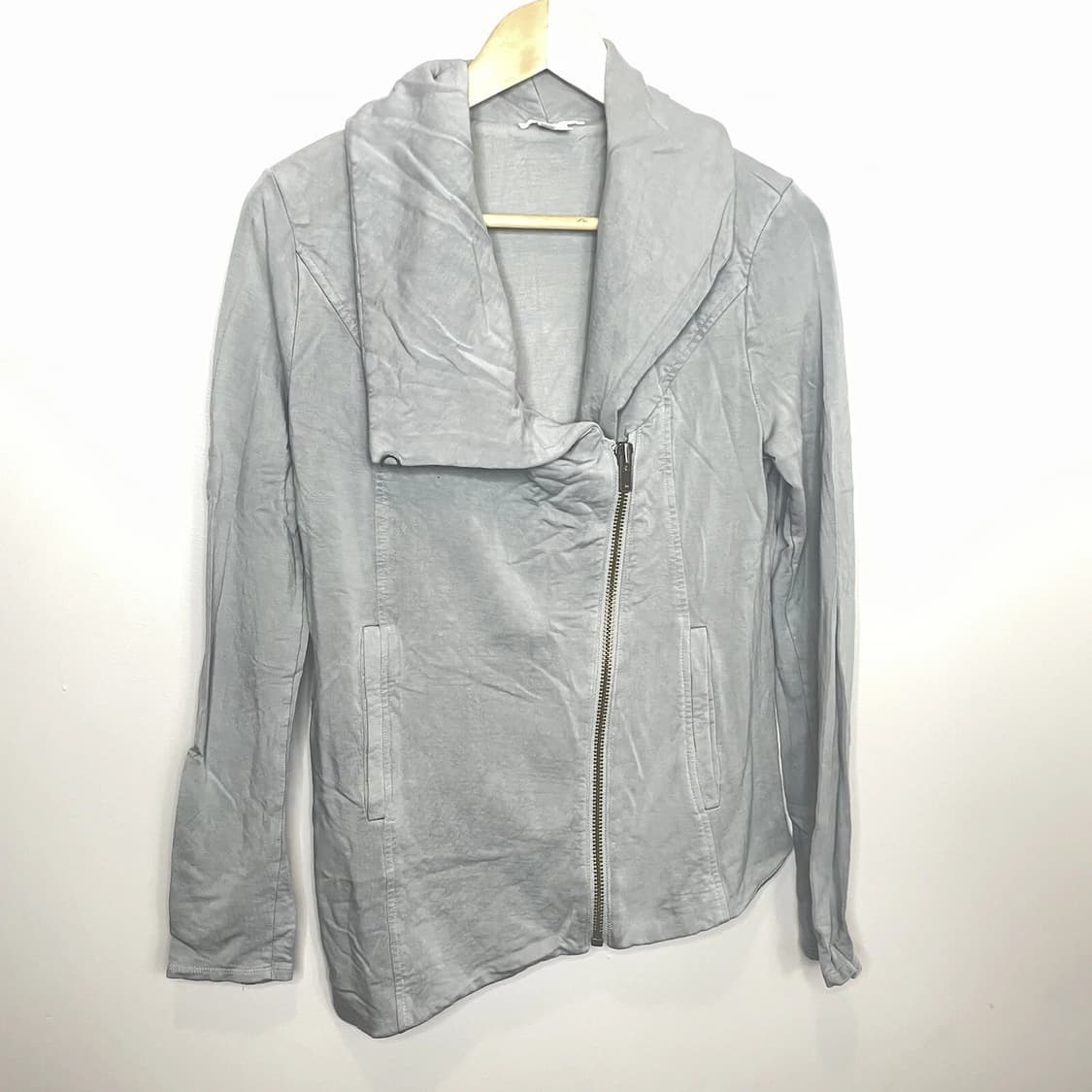 헬무트랭 비대칭 지퍼 스웻셔츠 재킷 상품이미지1