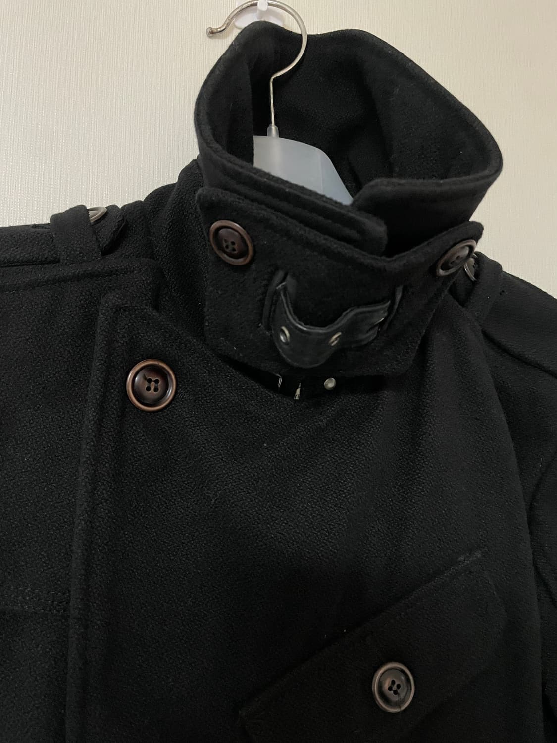 디젤 블랙 코트 S USA 정판  상품이미지2