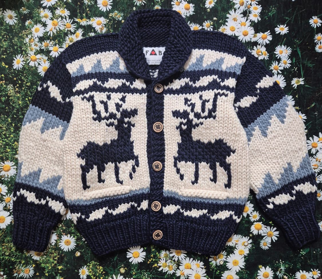 FAB 캐나다 사슴 패턴 리얼 코위찬 여성free 상품이미지3