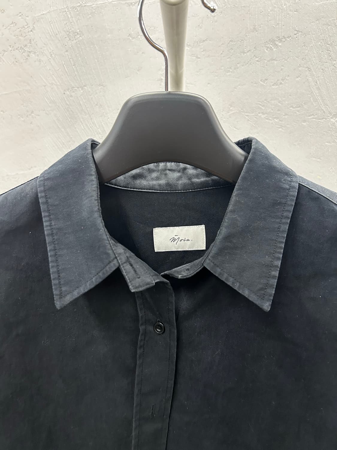 모이아(Moia) 블랙 벨트 박스 셔츠 상품이미지4