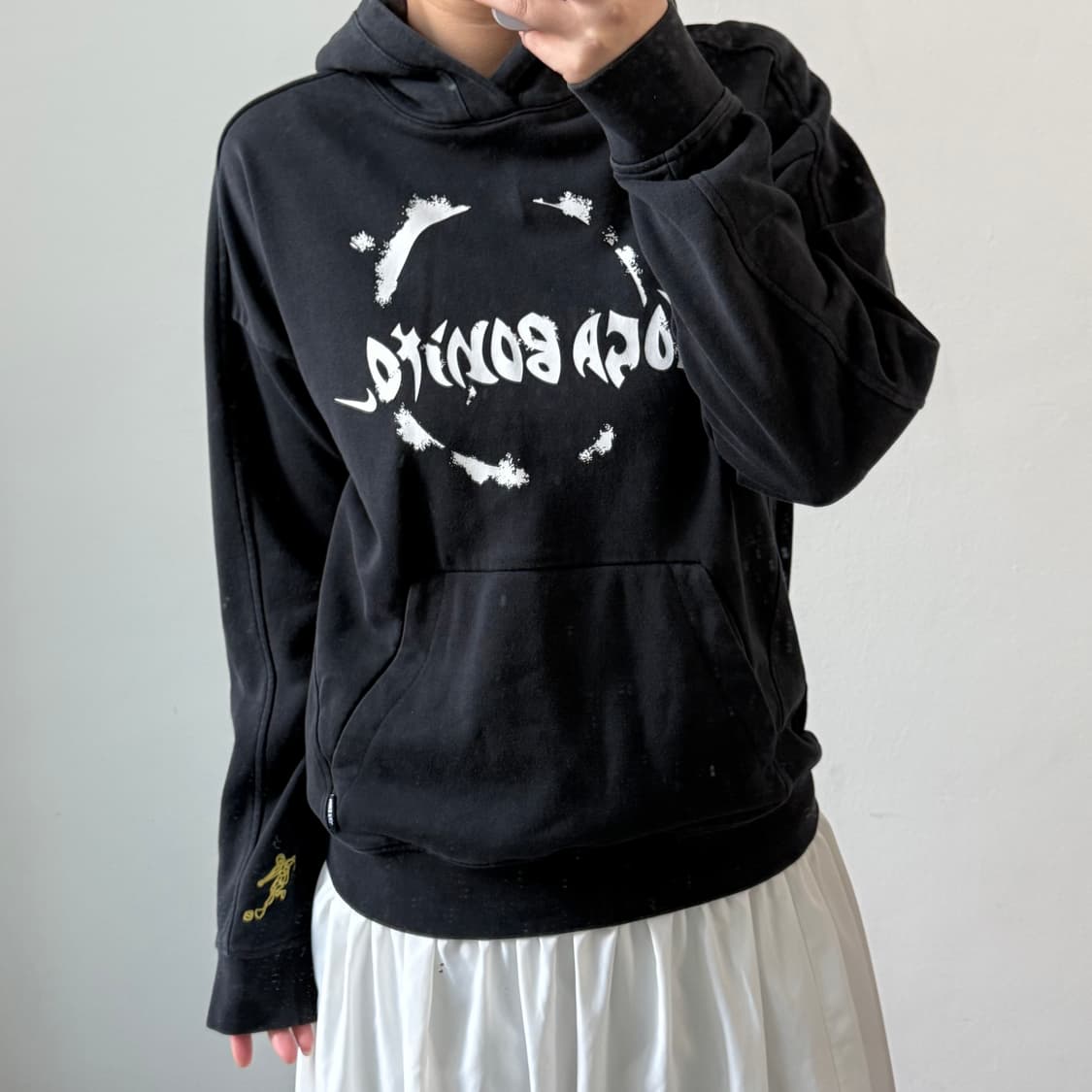 [M] 나이키 피그먼트 블랙 후드티 상품이미지1