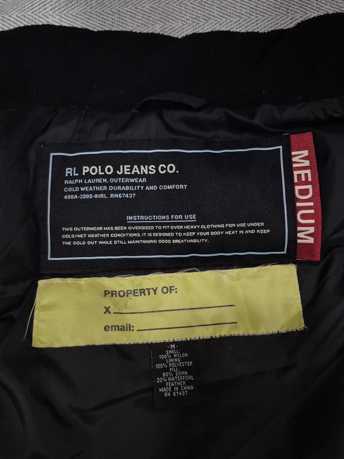 폴로진스 POLO JEANS 패딩 베스트 다운 패딩조끼 남성 95~100 상품이미지6