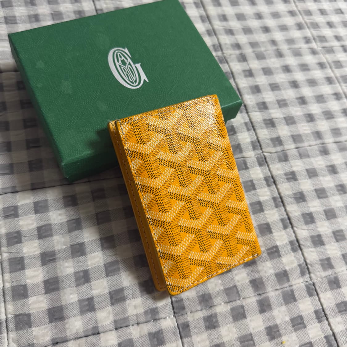 (OS) Goyard 고야드 생피에르 카드지갑 옐로우 상품이미지3