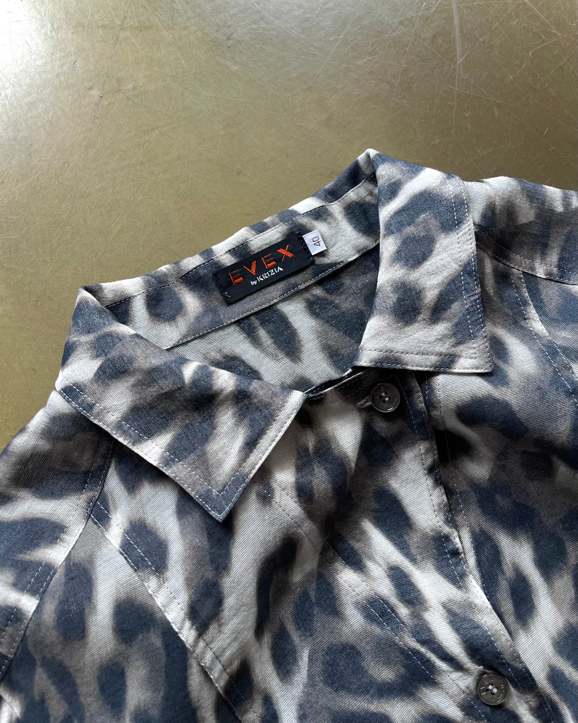 EVEX by Krizia Leopard Pattern Old Shirt 상품이미지5