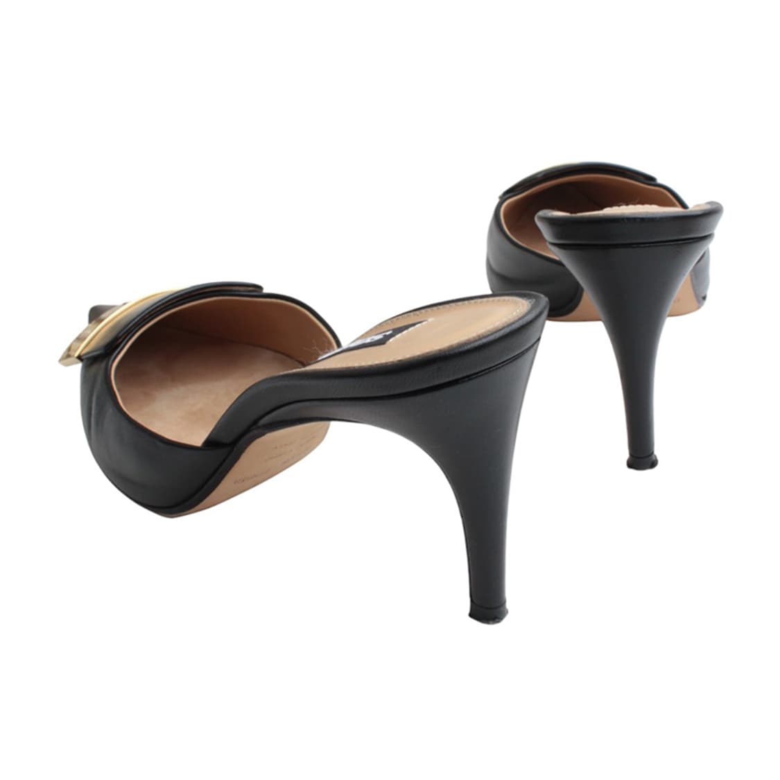 세르지오 로시 금장 블랙 뮬 37 상품이미지4