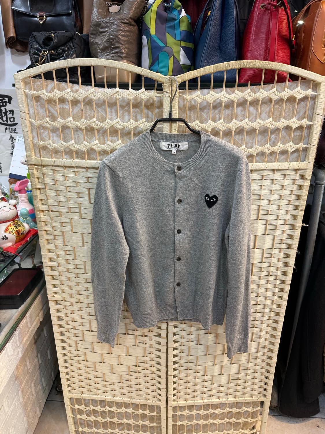 66 정품 꼼데가르송 블랙와펜 가디건 팝니다 상품이미지1