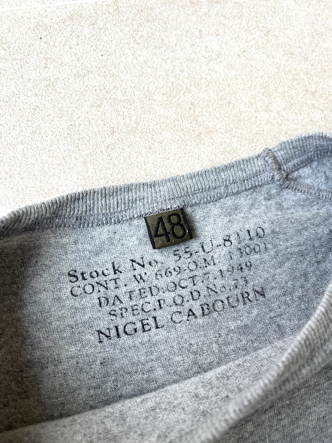 Nigel carbourn stripe t shirt 상품이미지4