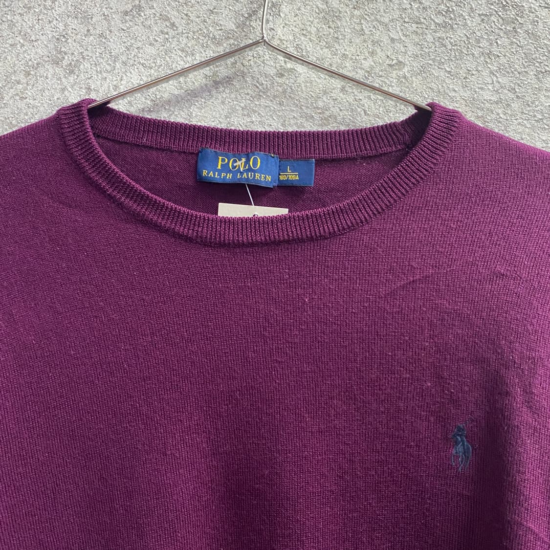 폴로 랄프로렌 네이비포니 퍼플 니트 B3682 상품이미지3