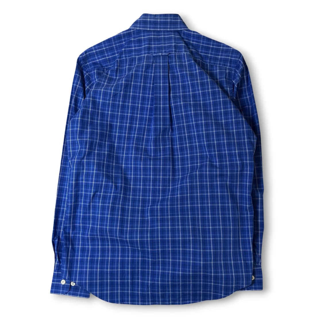 노티카 블루 체크 원포켓 긴팔 셔츠 테일러드핏 M 상품이미지3